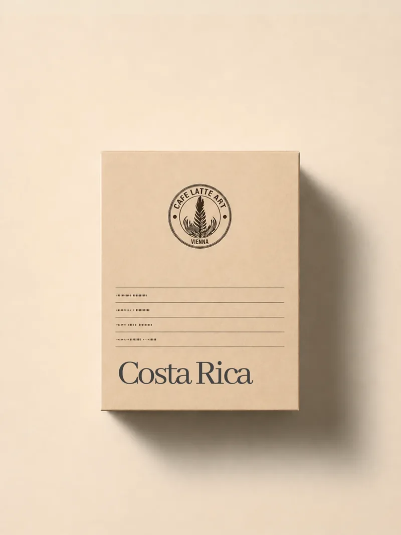 Kaffeepackung Costa Rica von Cafe Latte Art
